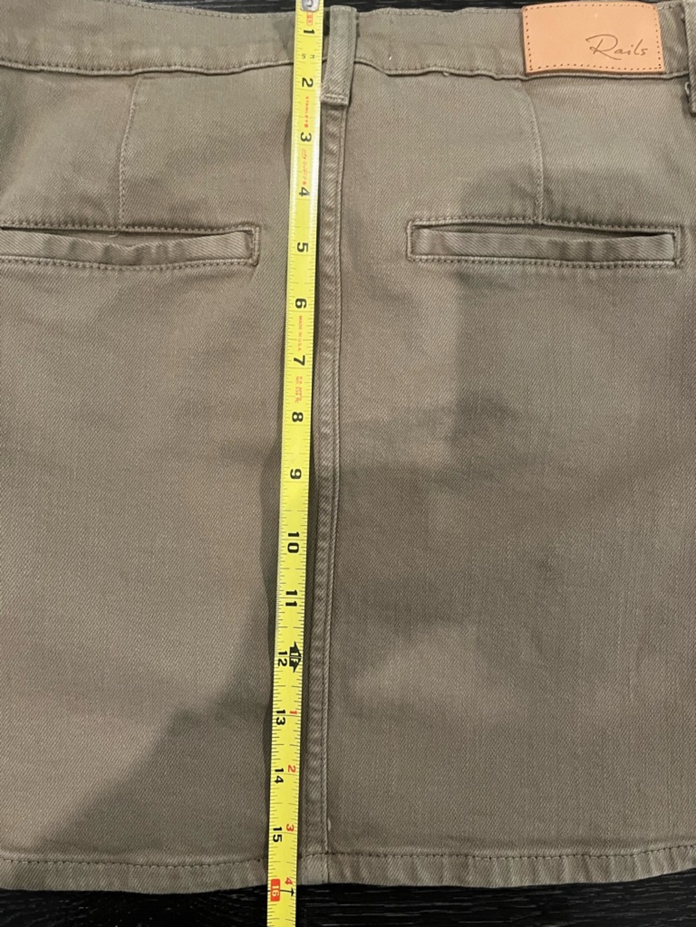 Rails Laurel Cargo Mini Skirt in Washed Olive, Size 27 - Picture 4 of 7